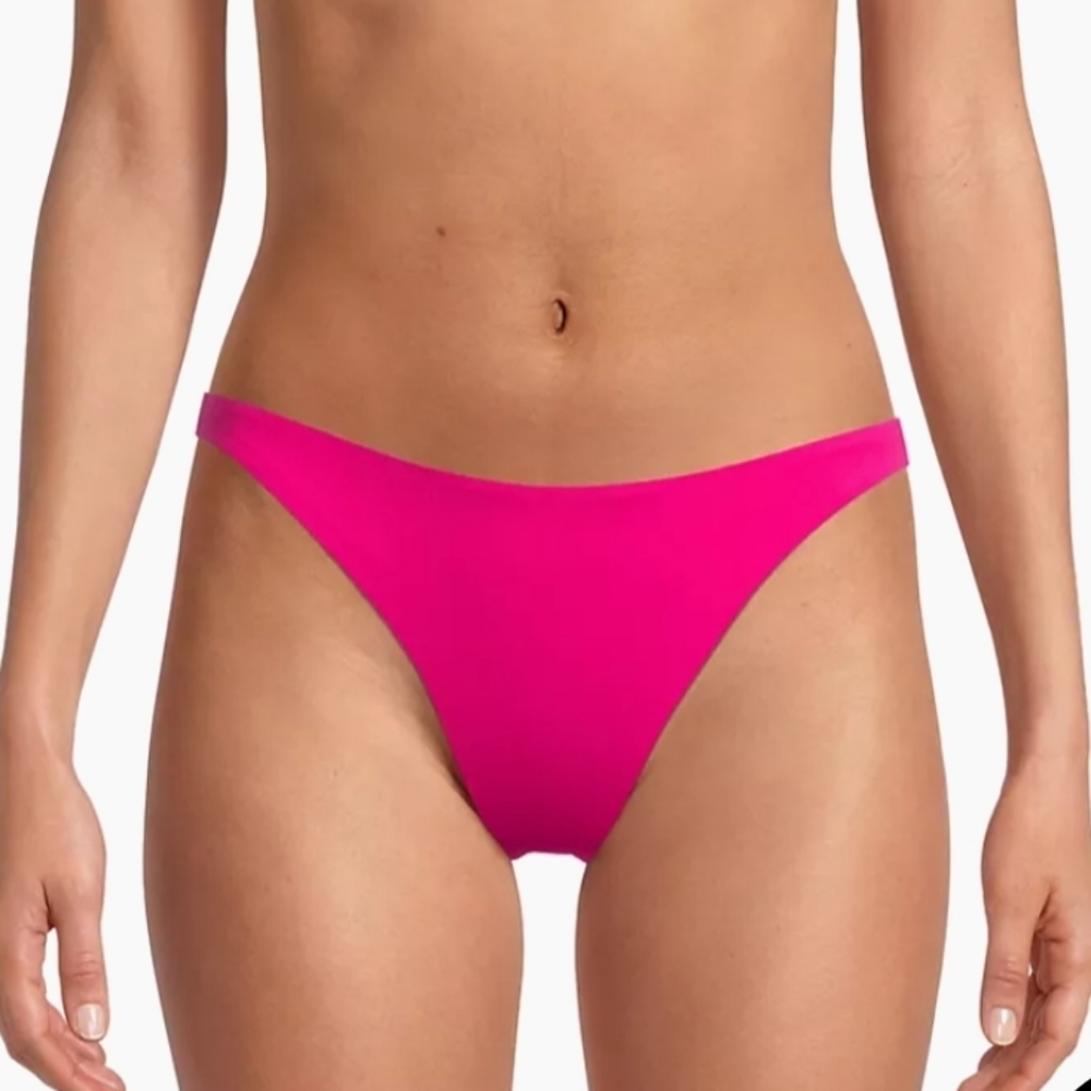 L*SPACE Camacho Bottom Full Bikini Bottoms in bubblegum pink